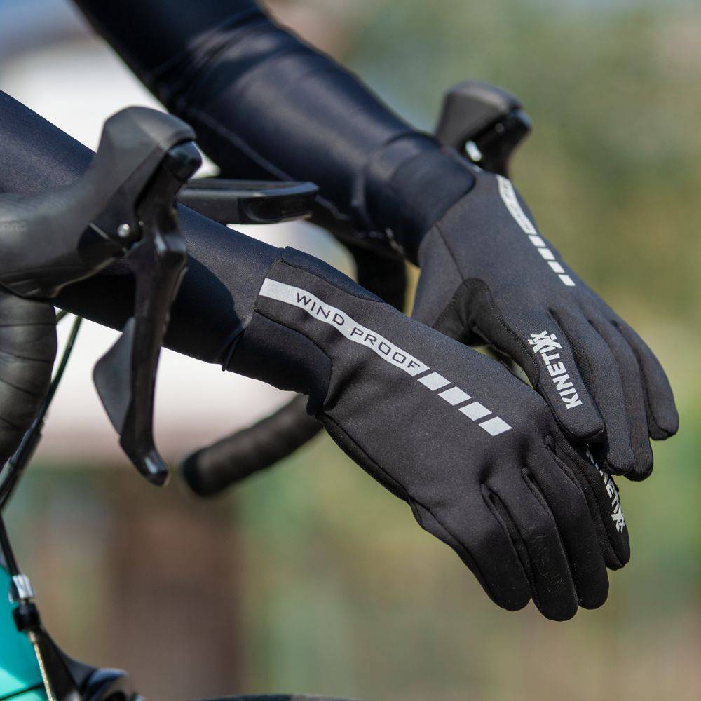 Kinetixx Winddichte Winter-Radhandschuhe Leevi Speichern exportieren