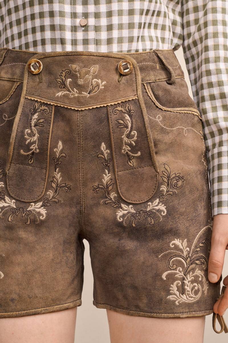 Krüger Madl Lederhose Nyla Fabrik Onlineshop