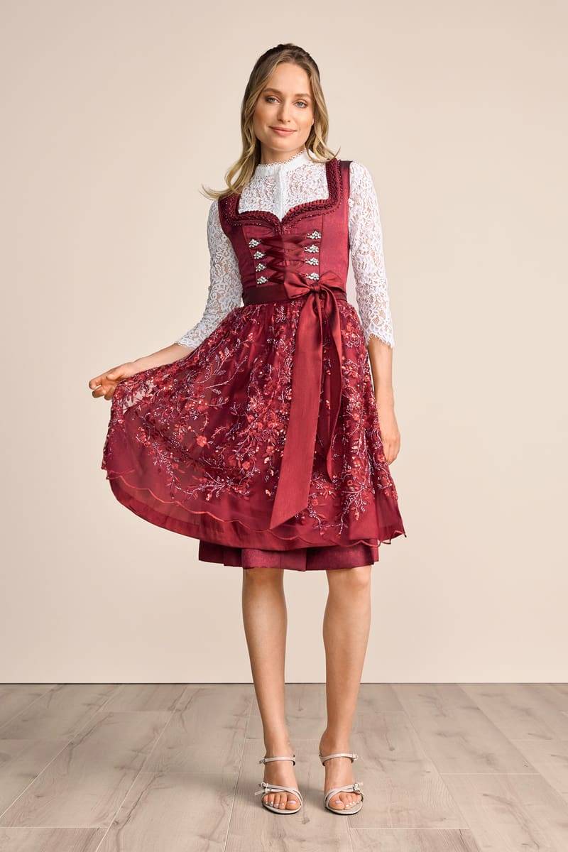 Krüger Madl Dirndl Olive (60cm) Bis zu 60% Rabatt