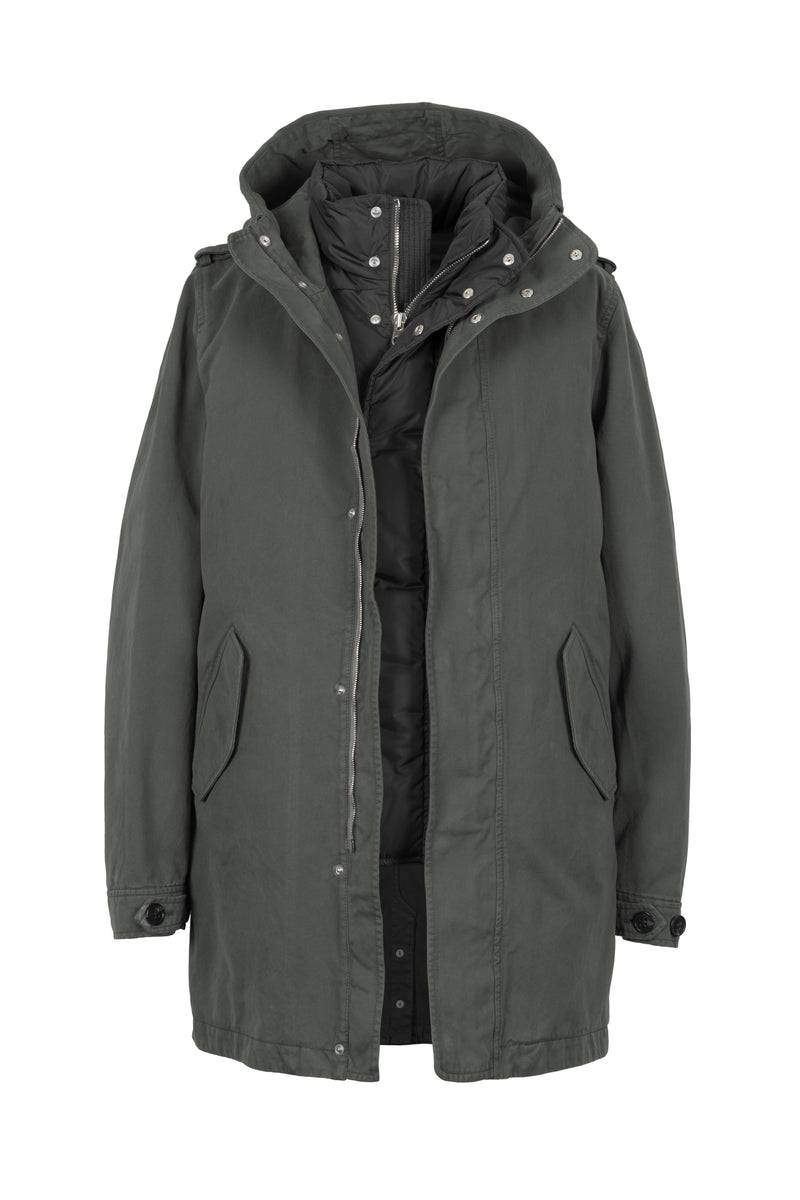 Lempelius BAUMWOLLPARKA TIO MIT DAUNENWESTE SKU: 6000616-63286M 50% Rabatt für begrenzte Zeit