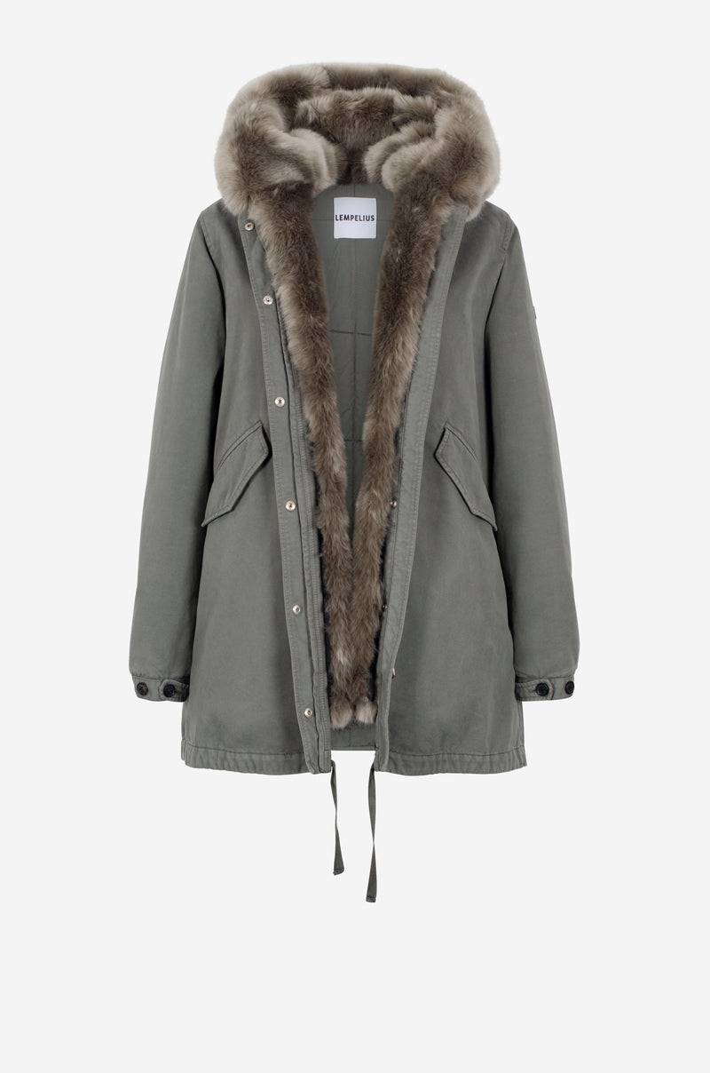 Lempelius Kurze Baumwollparka BYA SKU: 6000234F68S Bis zu 60% Rabatt