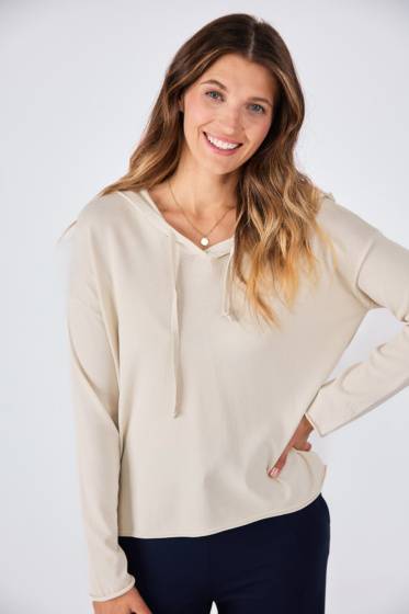 ﻿Lieblingsstück Dünner Strickpullover mit Kapuze Kostenloser Versand
