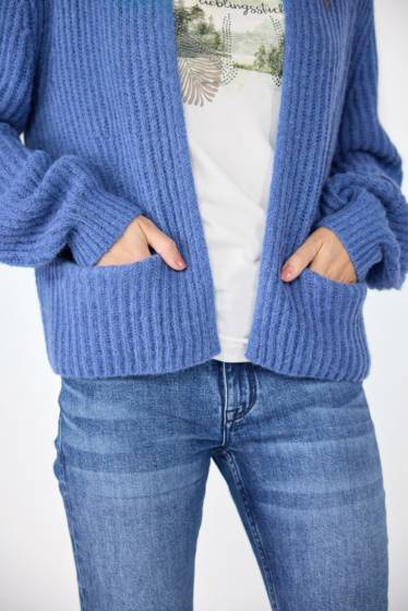 Lieblingsstück Puffärmel-Jacke mit Alpakawolle Günstig kaufen