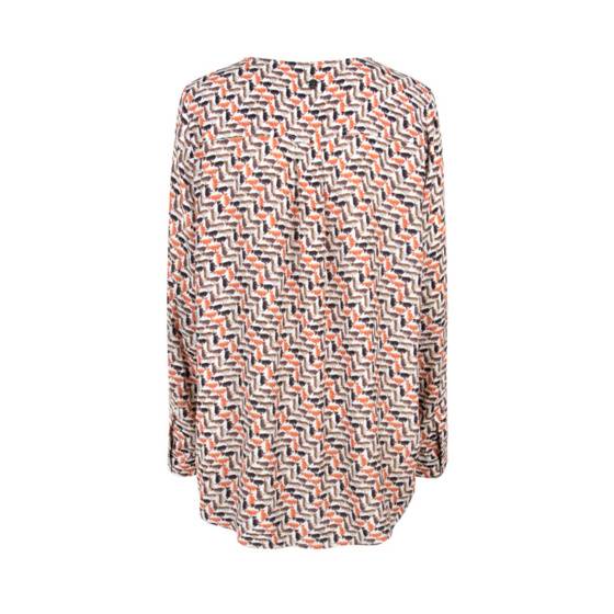 Lieblingsstück Alloverprint-Bluse mit Rundhalsausschnitt Flash Sale