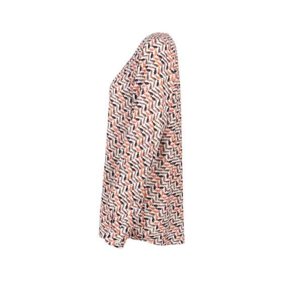 Lieblingsstück Alloverprint-Bluse mit Rundhalsausschnitt Flash Sale