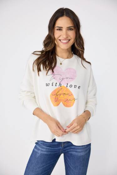 Lieblingsstück Sweatshirt mit süßem Frontmotiv Saisonschlussverkauf