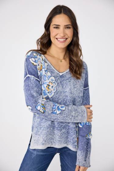 Lieblingsstück Pullover Insideout-Blumenprint Cyber Monday