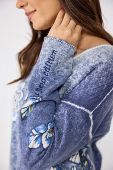 Lieblingsstück Pullover Insideout-Blumenprint Cyber Monday