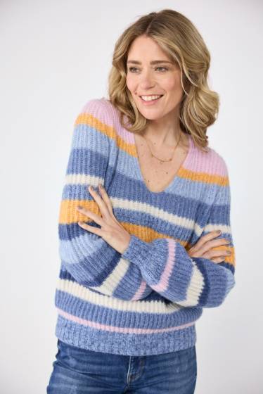 Lieblingsstück Multicolour-Ringel-Pulli Vatertagsangebot