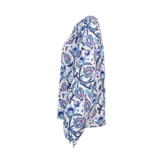 Lieblingsstück Print Bluse mit Bindebändern am Arm Riesige Ersparnisse