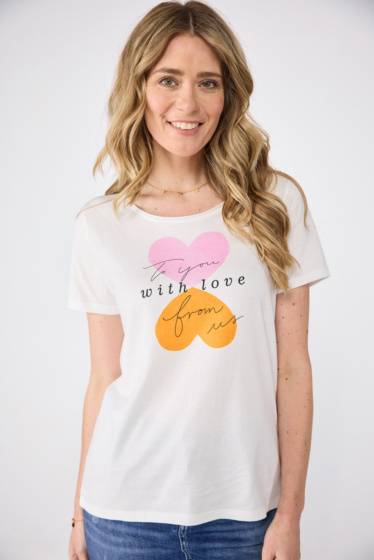 Lieblingsstück Shirt mit Herz-Frontmotivprint Wochenangebot