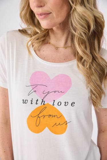 Lieblingsstück Shirt mit Herz-Frontmotivprint Wochenangebot