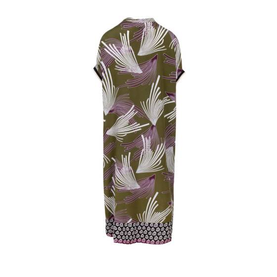 Lieblingsstück Halbarmkleid mit Bordüre Bis zu 60% Rabatt