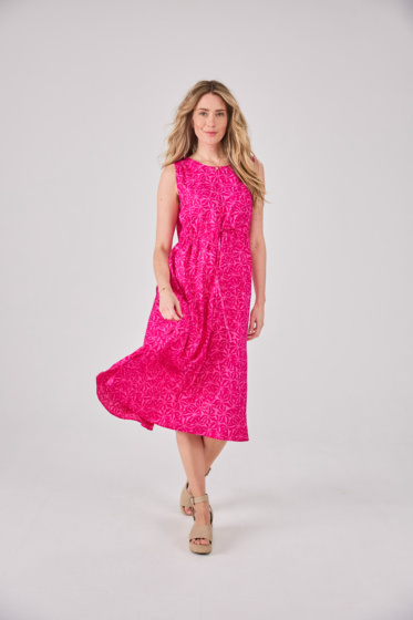 Lieblingsstück Ärmelloses Kleid mit Blumenprint Nur für heute