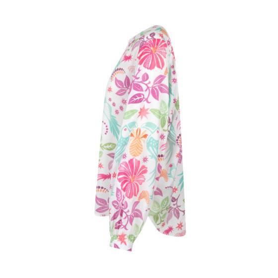 Lieblingsstück Bluse mit Puffärmel und Paradise Print Nur noch ein Tag übrig