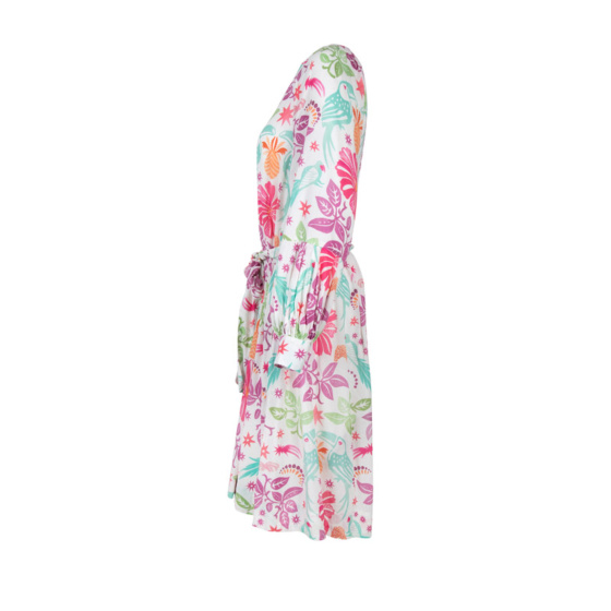 Lieblingsstück Puffärmelkleid mit Paradise Print Riesige Rabatte