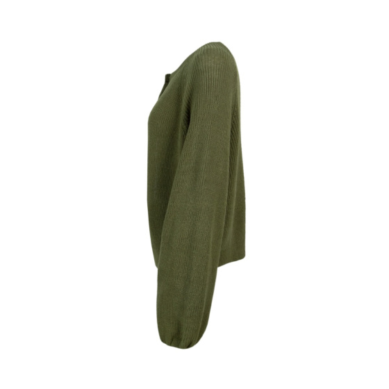 Lieblingsstück Strickjacke mit Puffarm und Rippenstruktur Black Friday Preise