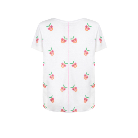 Lieblingsstück T-Shirt mit Allover Pfirsichmotiv im Angebot