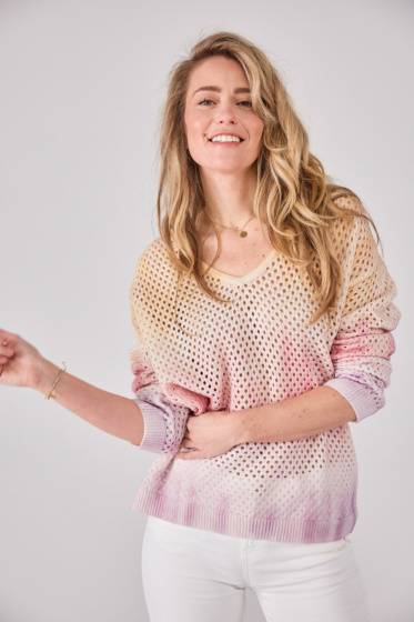 Lieblingsstück Sommerpullover Lochstick Flash Sale