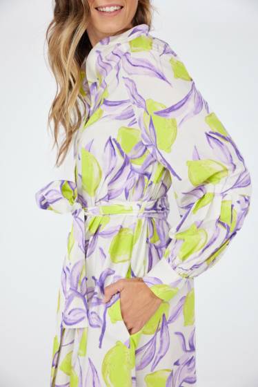 Lieblingsstück Durchgeknöpftes Kleid mit Lemon Print Exklusivangebot