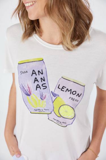 Lieblingsstück T-Shirt mit Dosenmotiv Saisonschlussverkauf