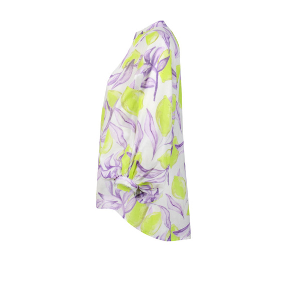 Lieblingsstück Bluse mit Stehkragen und Lemon Print Lagerräumung