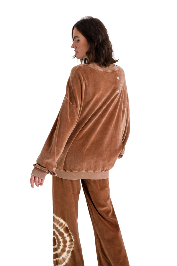Love Joy Victory Velvet Oversize Sweatshirt Rana Großer Ausverkauf