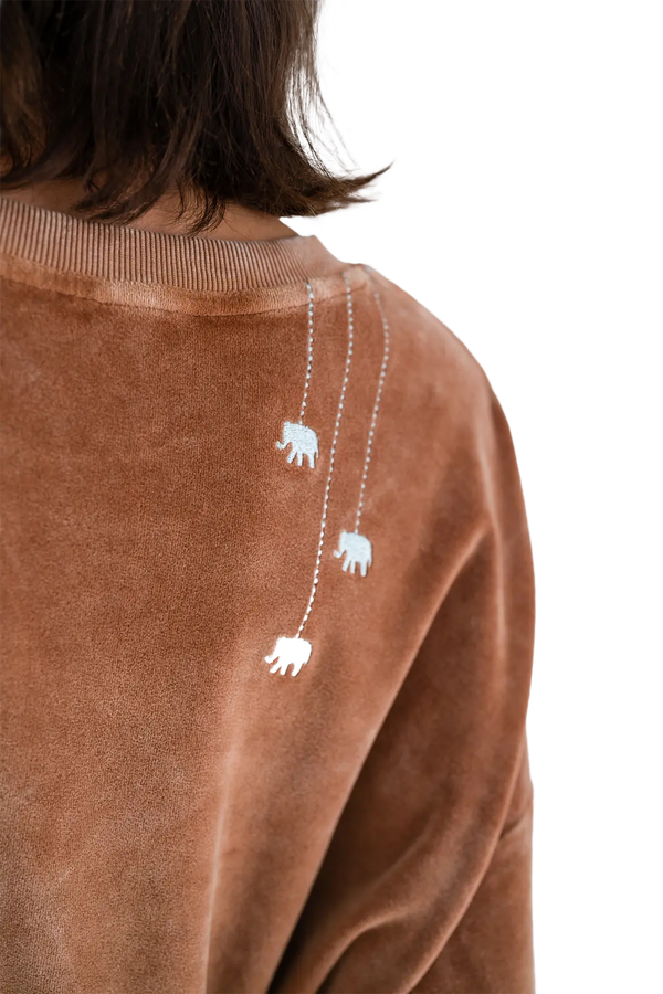 Love Joy Victory Velvet Oversize Sweatshirt Rana Großer Ausverkauf
