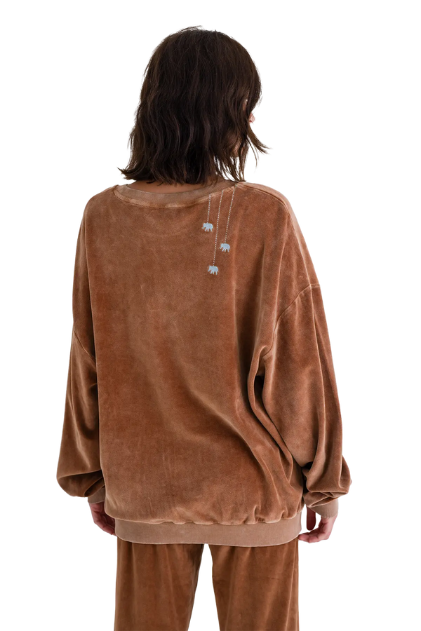 Love Joy Victory Velvet Oversize Sweatshirt Rana Großer Ausverkauf