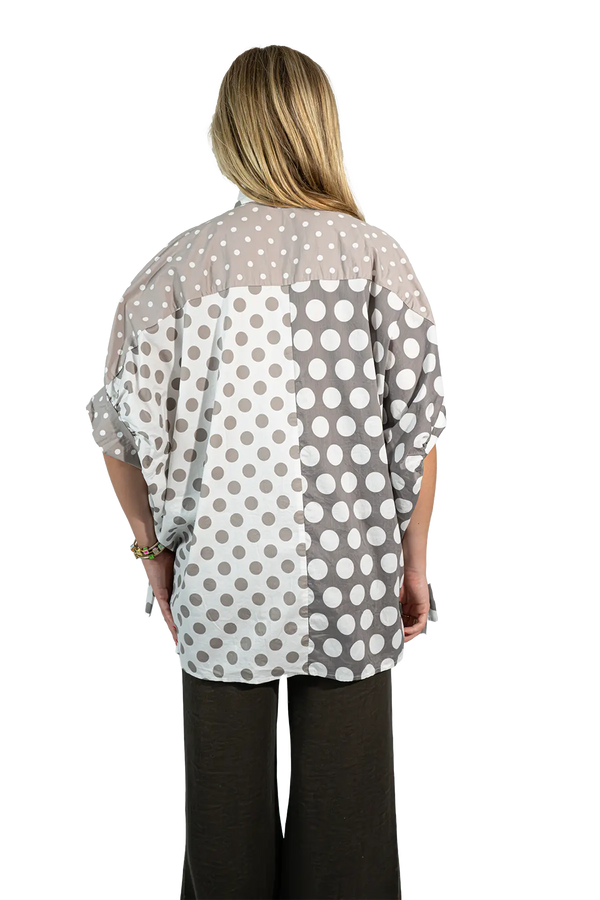 Love Joy Victory RE-BIRTH Bluse Dots Weihnachtsangebot