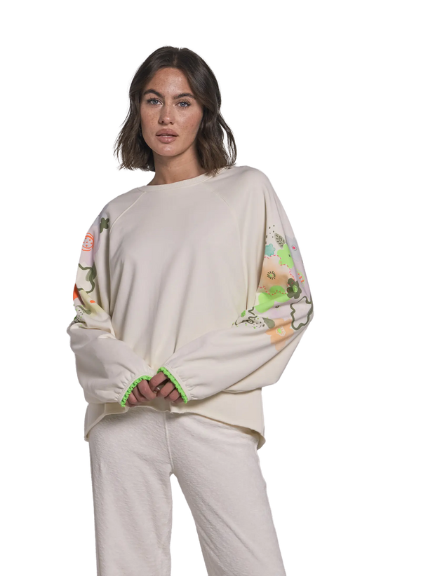 Love Joy Victory Sweatshirt mit Stickereien Tulala Letzte 3 Tage