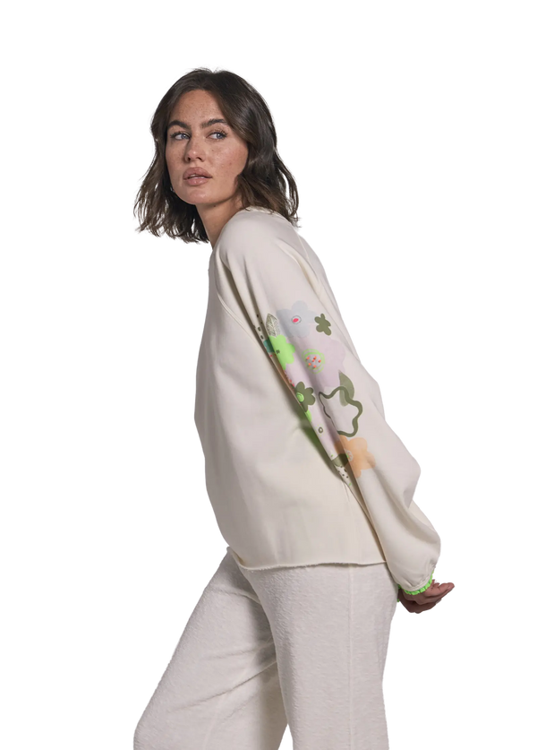Love Joy Victory Sweatshirt mit Stickereien Tulala Letzte 3 Tage