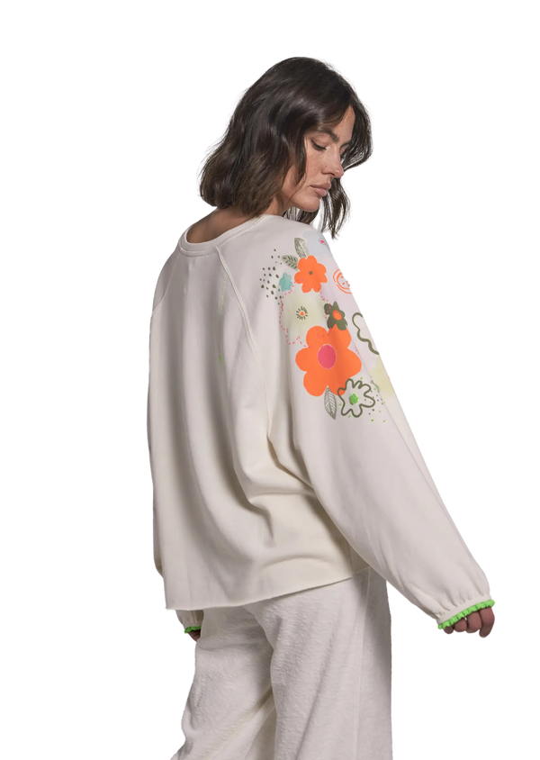 Love Joy Victory Sweatshirt mit Stickereien Tulala Letzte 3 Tage