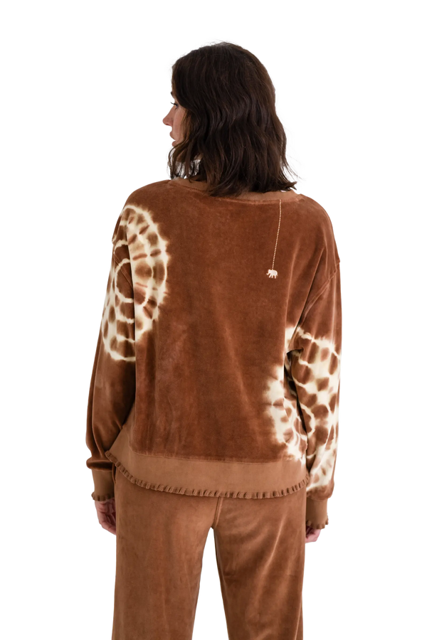Love Joy Victory Velvet Sweatshirt Rose Tie & Dye Neueste Stile
