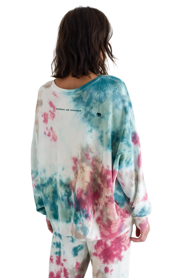Love Joy Victory SWEATSHIRT MOA Tie & Dye Riesige Rabatte