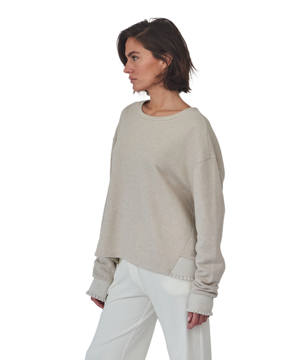 Love Joy Victory Glitter SWEATSHIRT ROSE Saisonschlussverkauf
