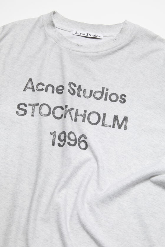 ﻿Acne Studios Logo-T-Shirt – lockere Passform Kostenloser Versand
