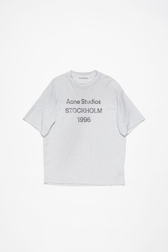 ﻿Acne Studios Logo-T-Shirt – lockere Passform Kostenloser Versand
