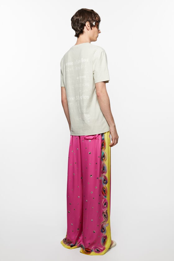 Acne Studios Logo-T-Shirt – lockere Passform Großer Ausverkauf