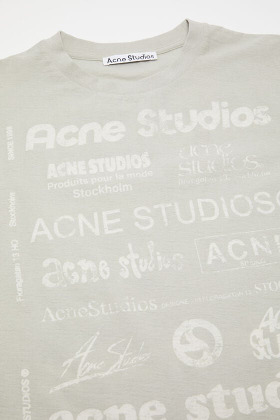 Acne Studios Logo-T-Shirt – lockere Passform Großer Ausverkauf