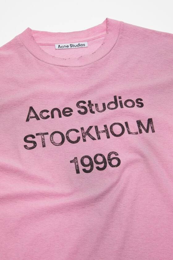 Acne Studios Logo-T-Shirt – lockere Passform Heißer Verkauf