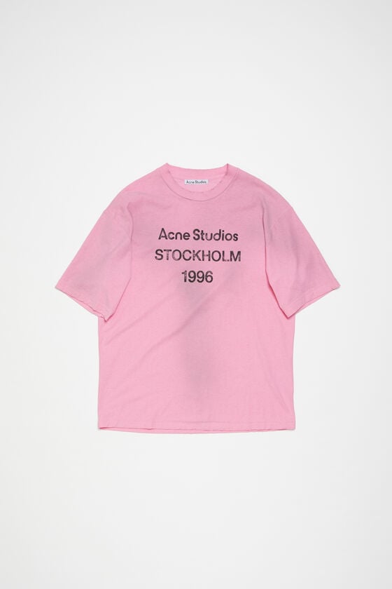 Acne Studios Logo-T-Shirt – lockere Passform Heißer Verkauf