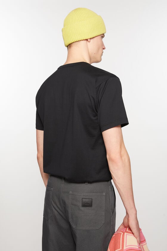 Acne Studios T-Shirt mit Rundhalsausschnitt - Normale Passform Unisex Räumungsverkauf