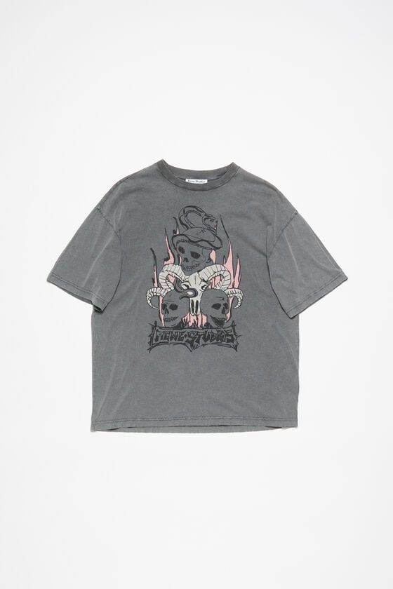 Acne Studios Bedrucktes T-Shirt – entspannte Passform Kauf eins, bekomm eins gratis