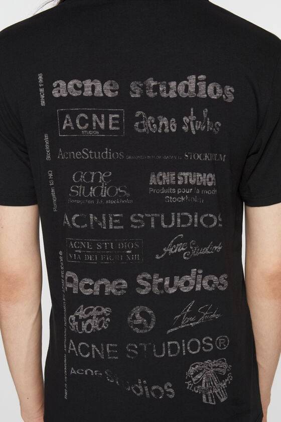 Acne Studios Logo-T-Shirt – lockere Passform Tägliche Deals