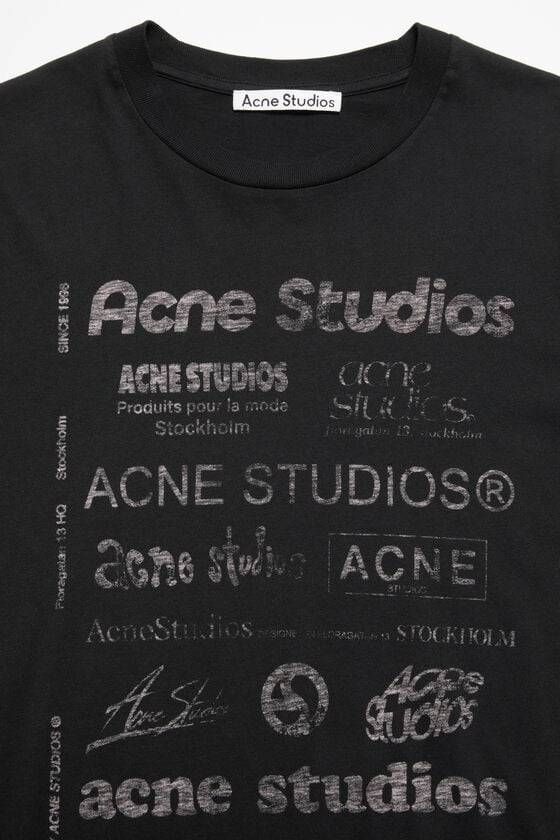 Acne Studios Logo-T-Shirt – lockere Passform Tägliche Deals