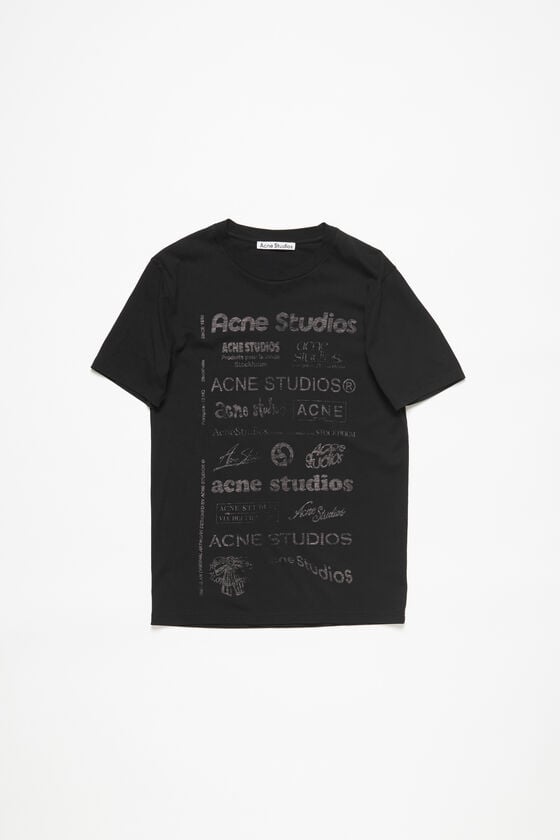 Acne Studios Logo-T-Shirt – lockere Passform Tägliche Deals