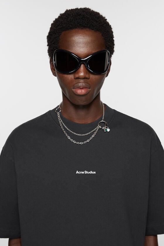 Acne Studios Logo-T-Shirt Riesige Ersparnisse