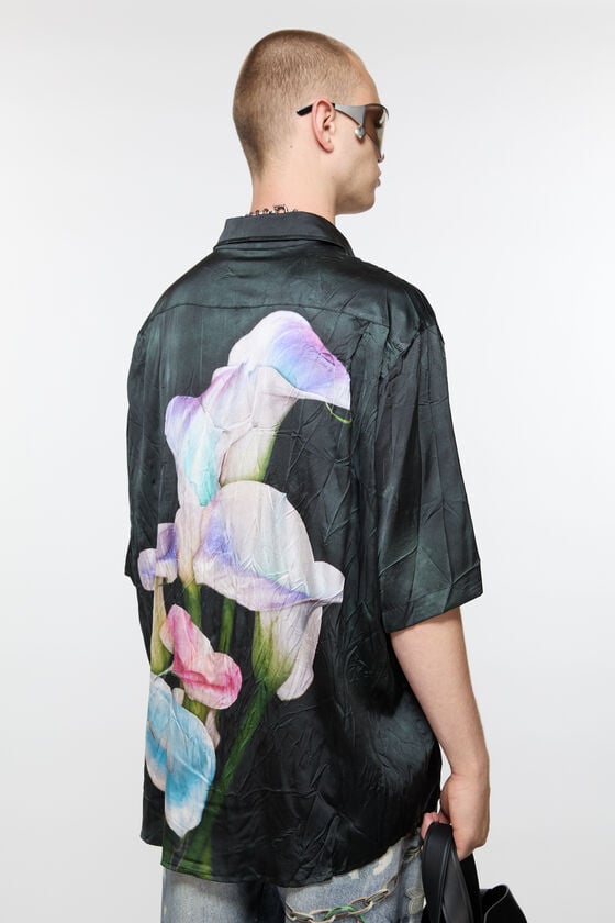 Acne Studios Bedrucktes Hemd mit Knopfleiste Sonderangebot der Fabrik