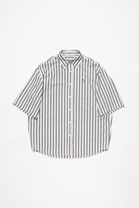 Acne Studios Gestreiftes Hemd mit Knopfleiste 50% Rabatt mit kostenlosem Versand